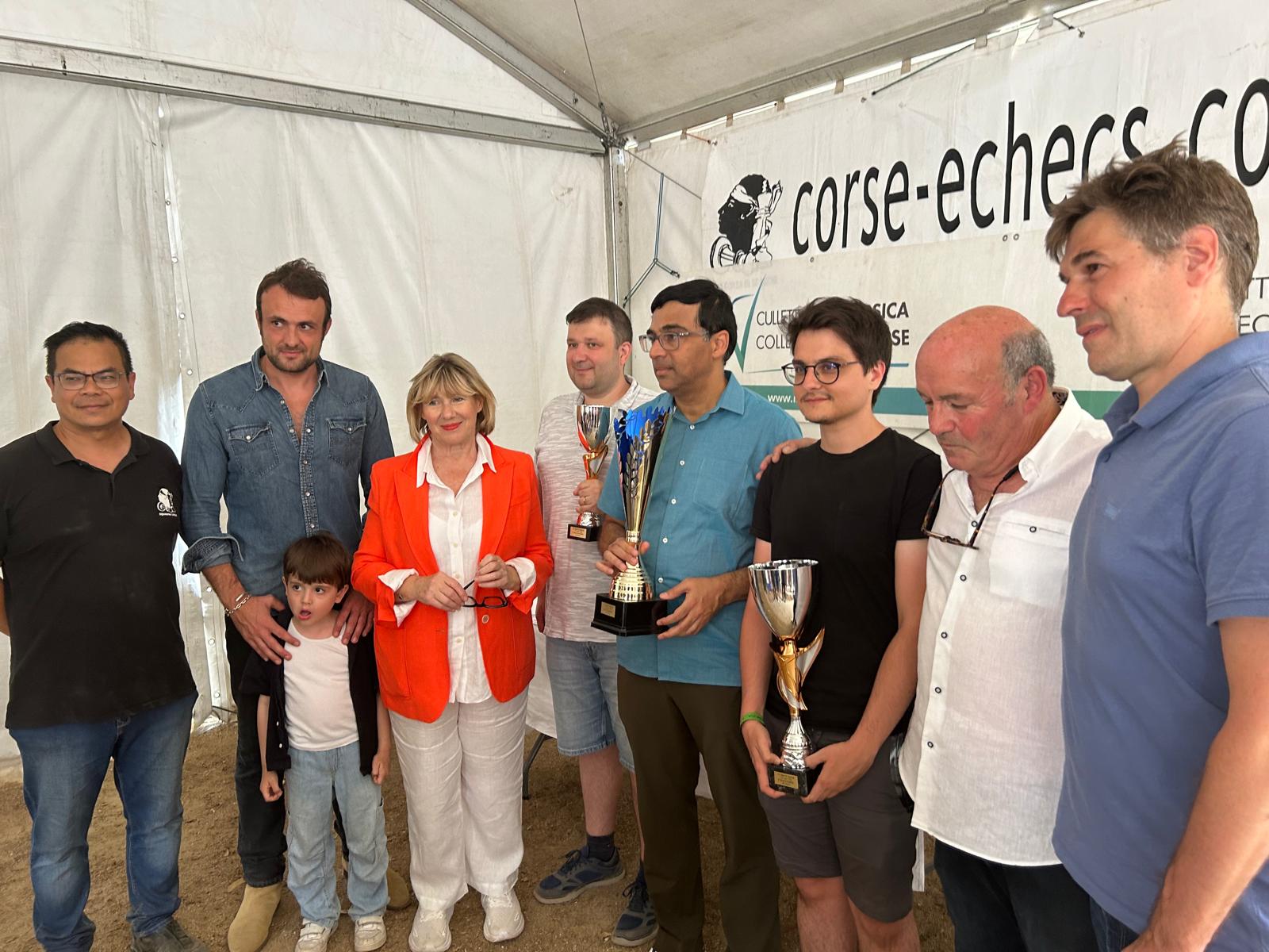 Magistrale victoire de Vishy Anand au 13e Open de blitz de Quenza : une édition record !