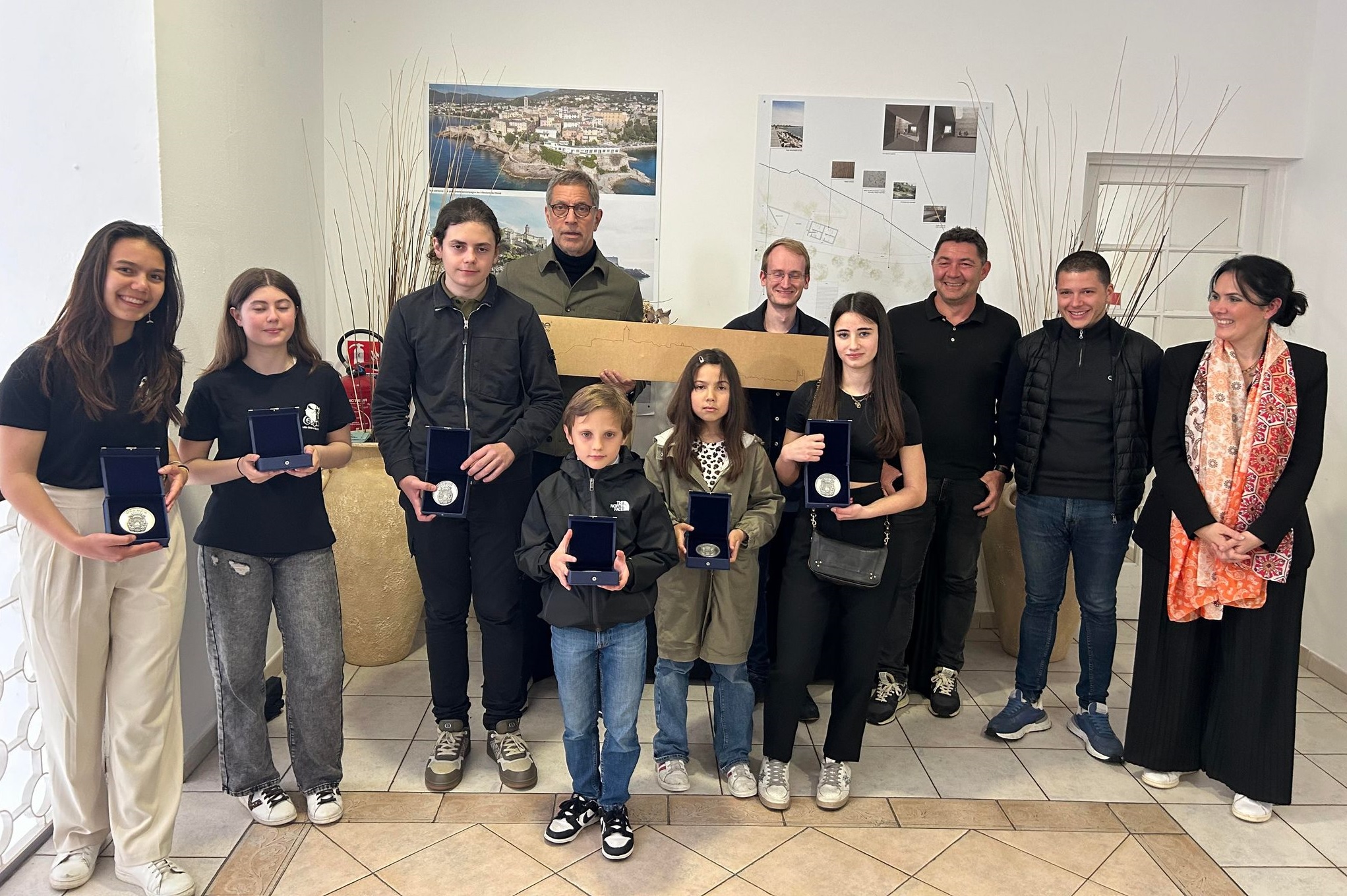 Belle réception des espoirs corses à la Mairie de Bastia !