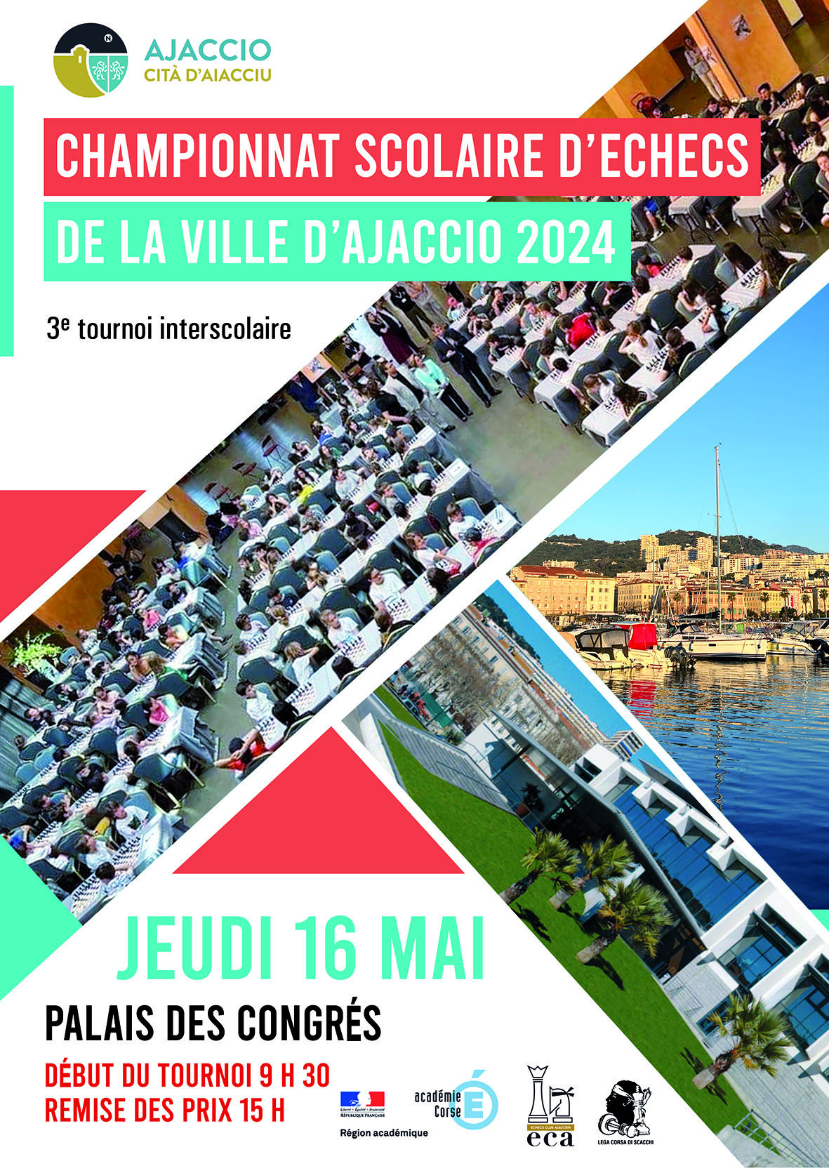 Troisième édition du championnat d’échecs des écoles d’Ajaccio : un vif succès !