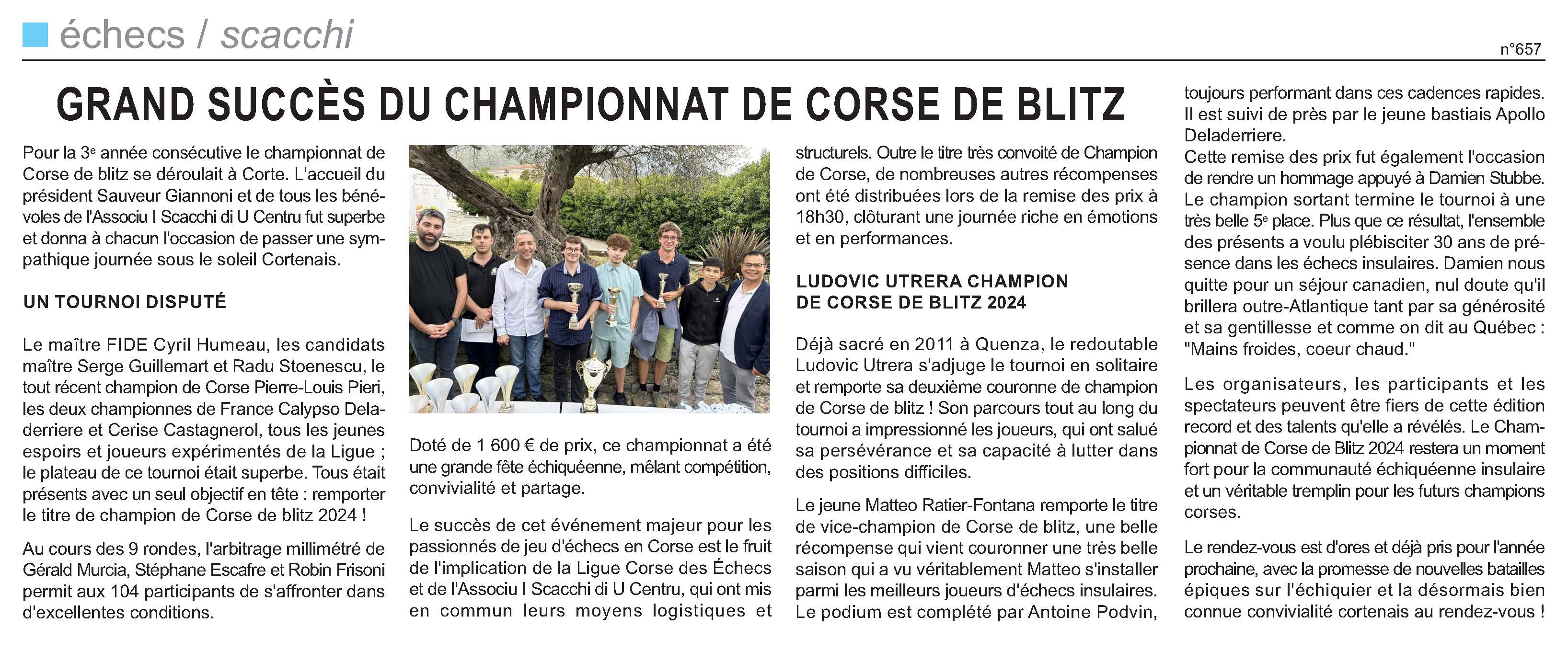 Corse-Matin du 26 mai 2024