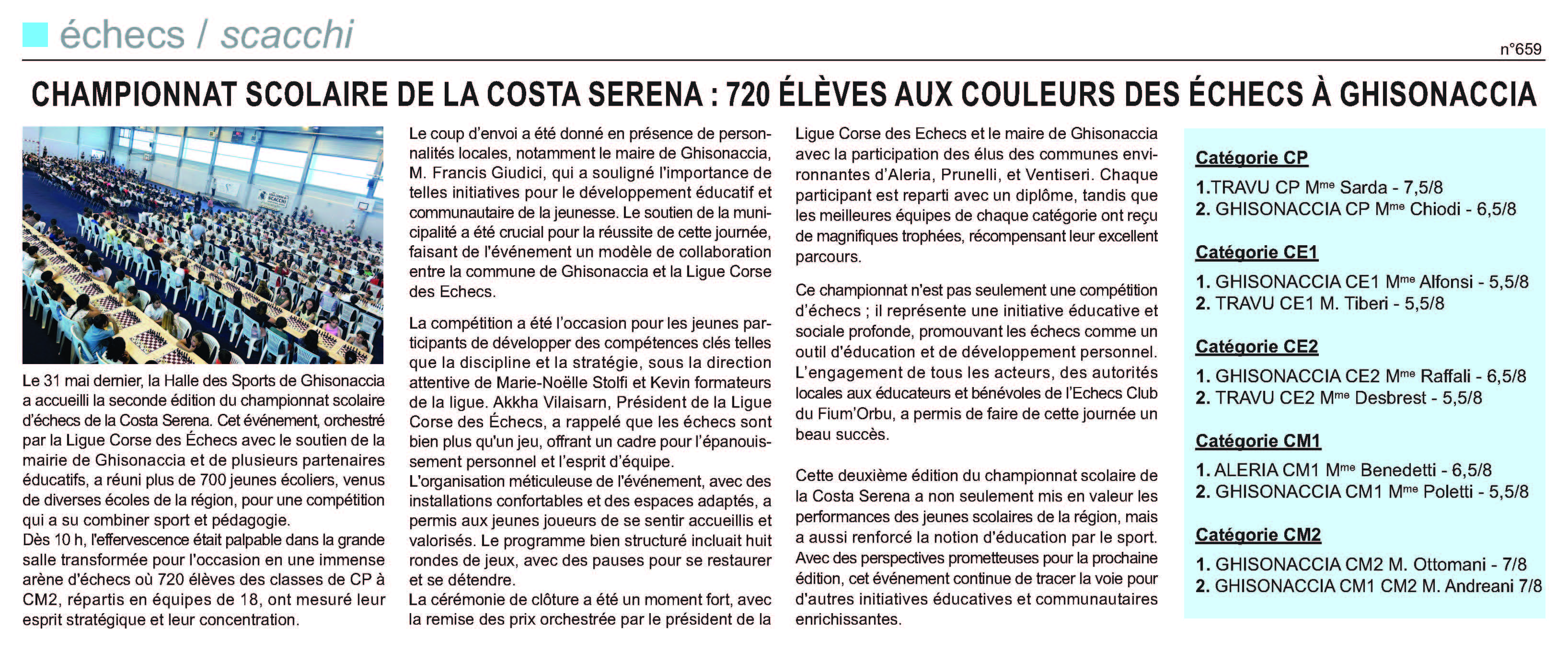 Corse-Matin du 9 juin 2024