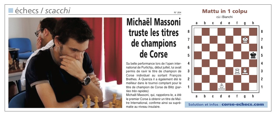 Corse-Matin du 9 Août 2015