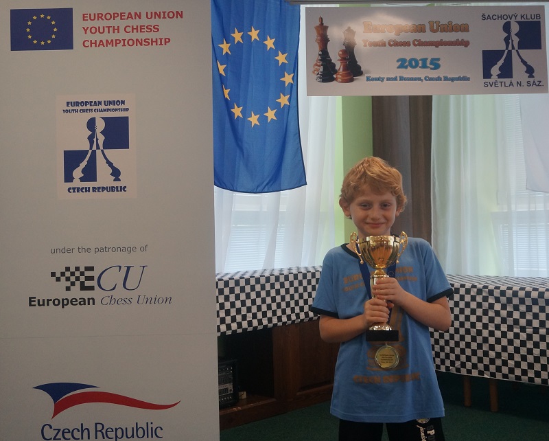 Alexandre Druaux, Vice-Champion de l'Union Européenne dans la catégorie moins de 8 ans