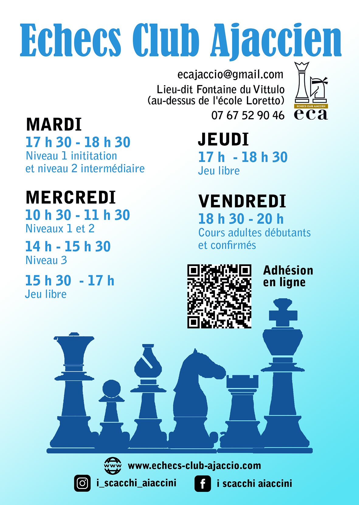 Pè i scacchi dinò, hè a rientrata !  Pè i scacchi dinò, hè a rientrata !