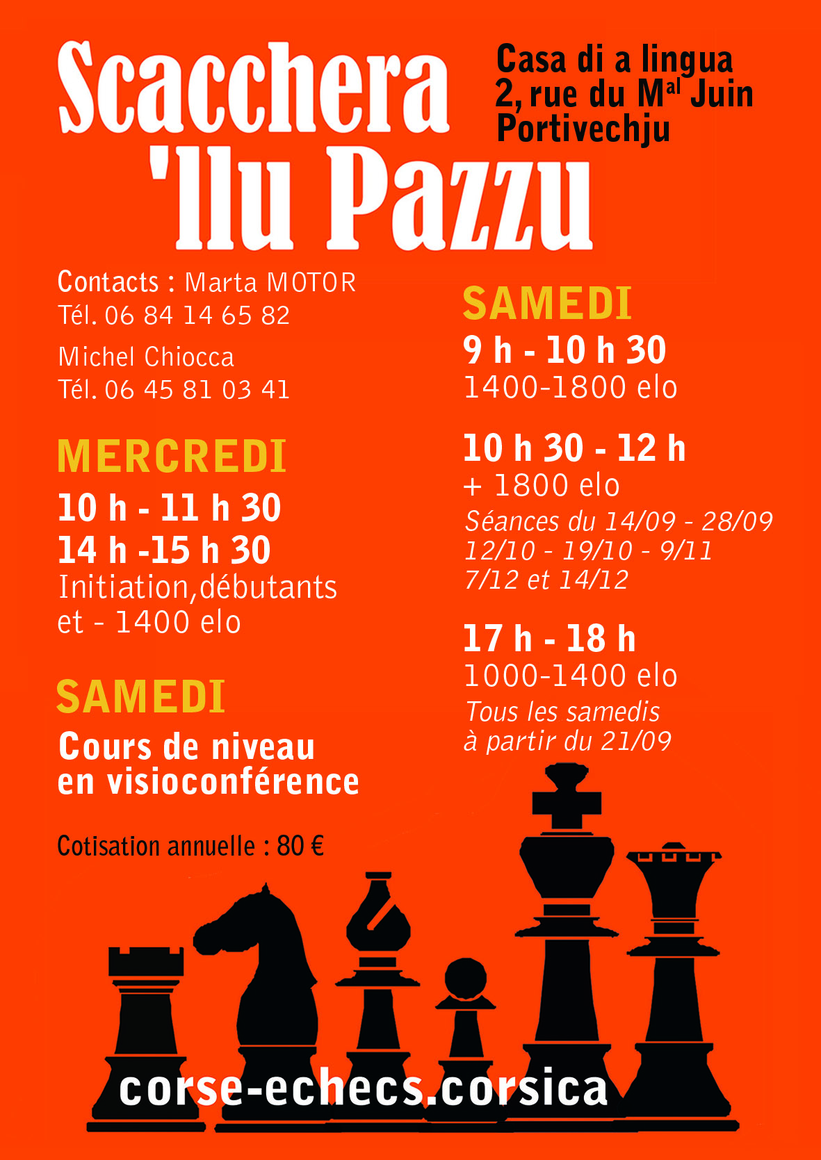 Pè i scacchi dinò, hè a rientrata !  Pè i scacchi dinò, hè a rientrata !