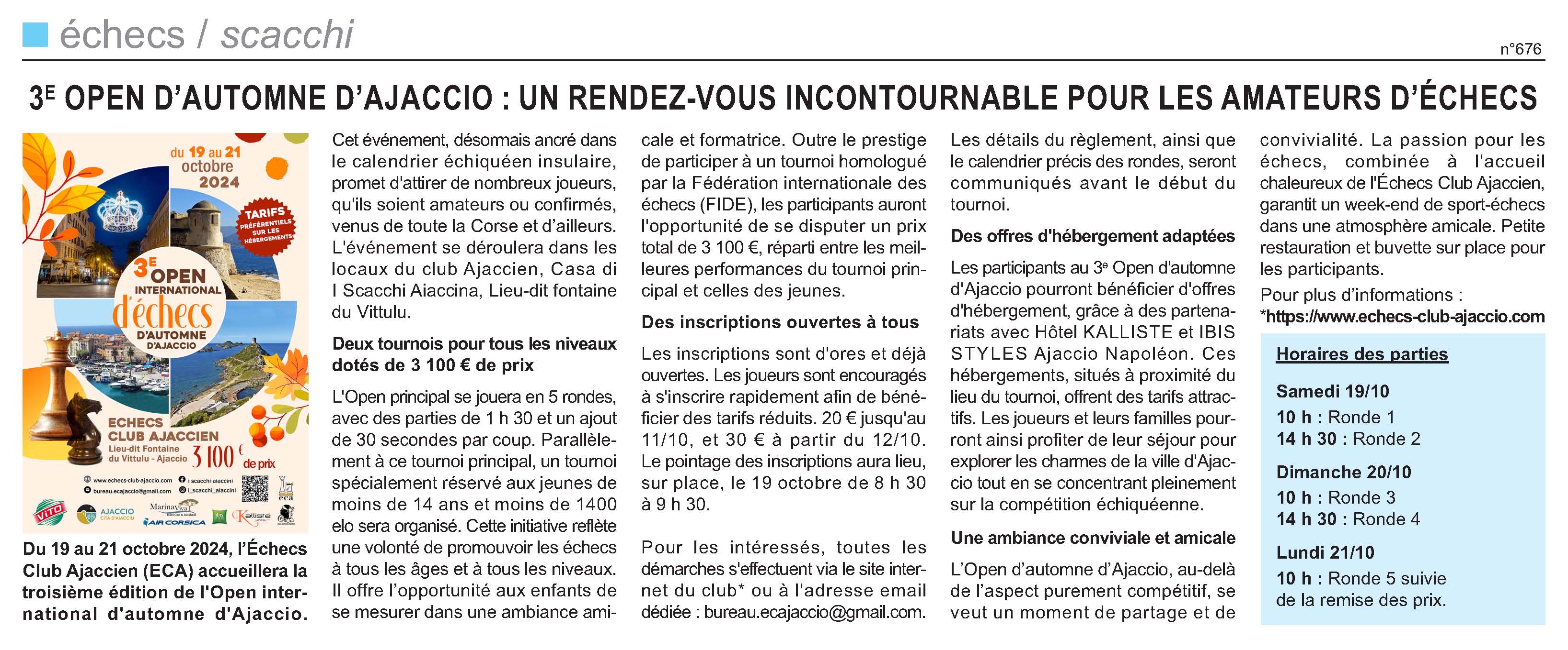 CorseMatin du 6 octobre 2024