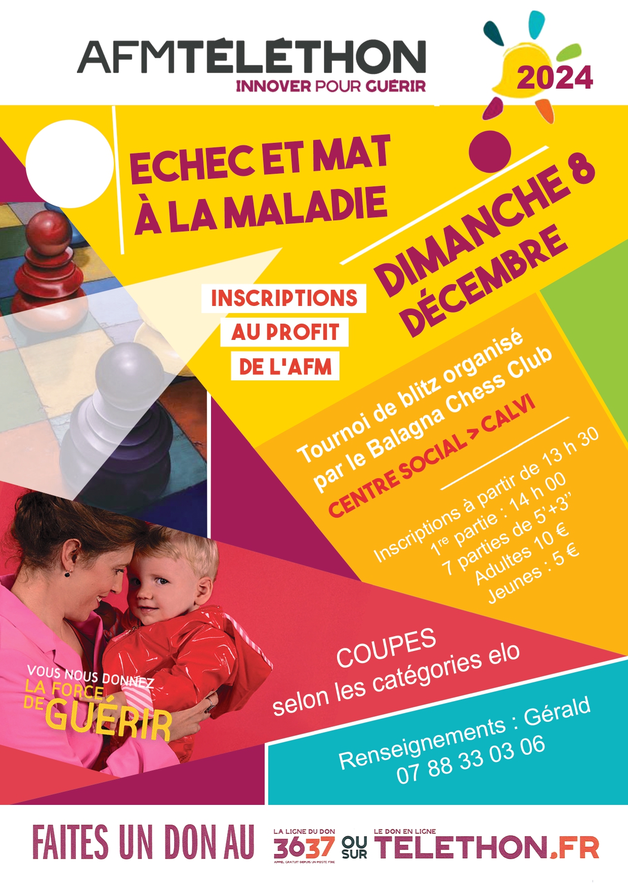 Le Balagna Chess Club mobilisé pour le Téléthon