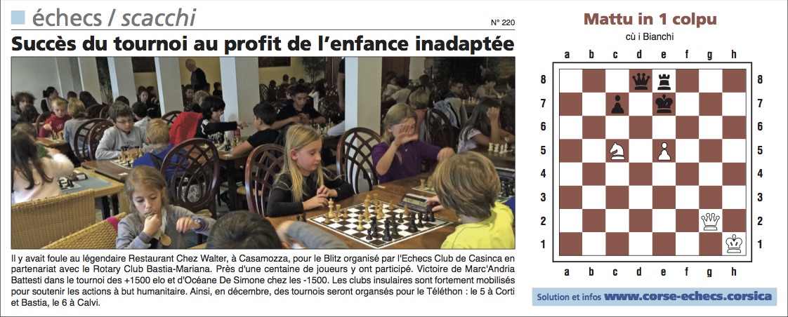 Corse-Matin du 29 novembre 2015