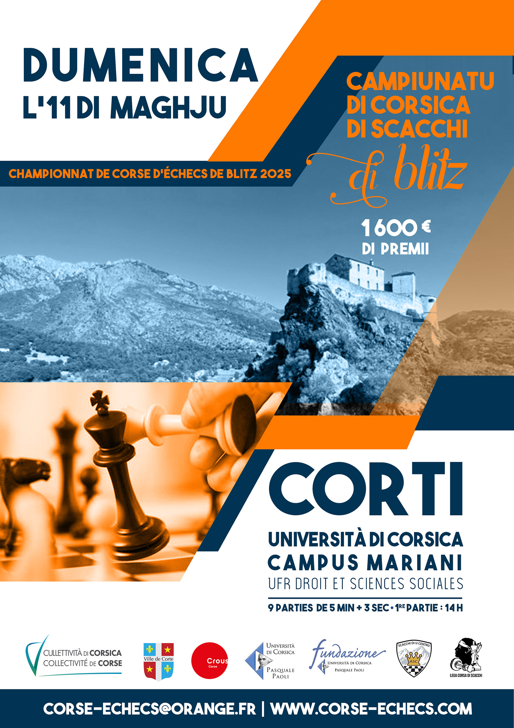 Championnat de Corse de Blitz – Corti - 11/05/2025