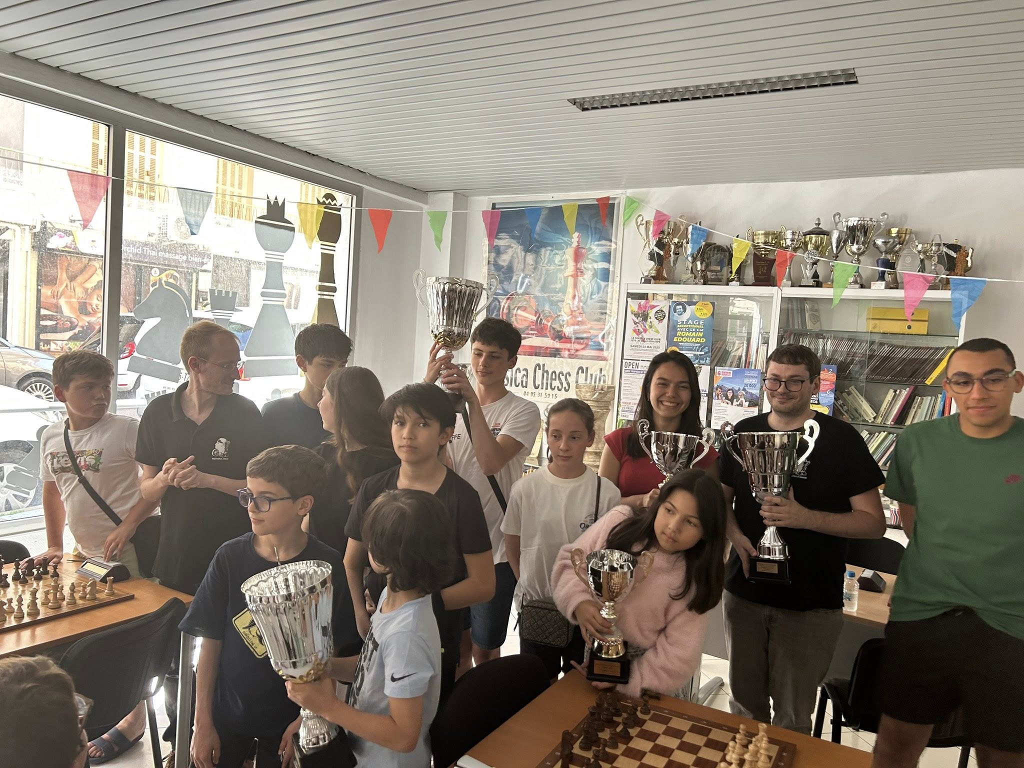 Une belle fête pour célébrer les titres de l’année au Corsica Chess Club !