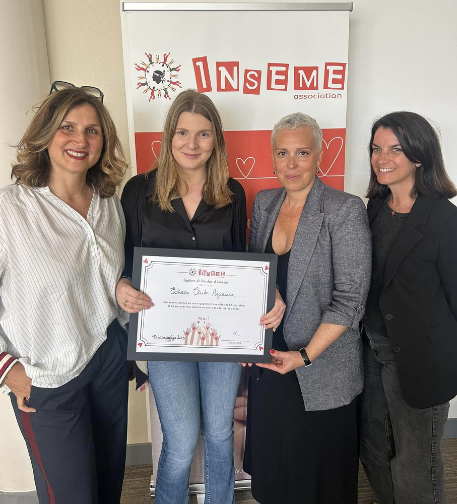 L'Échecs Club Ajaccien mis à l'honneur par l'association Inseme