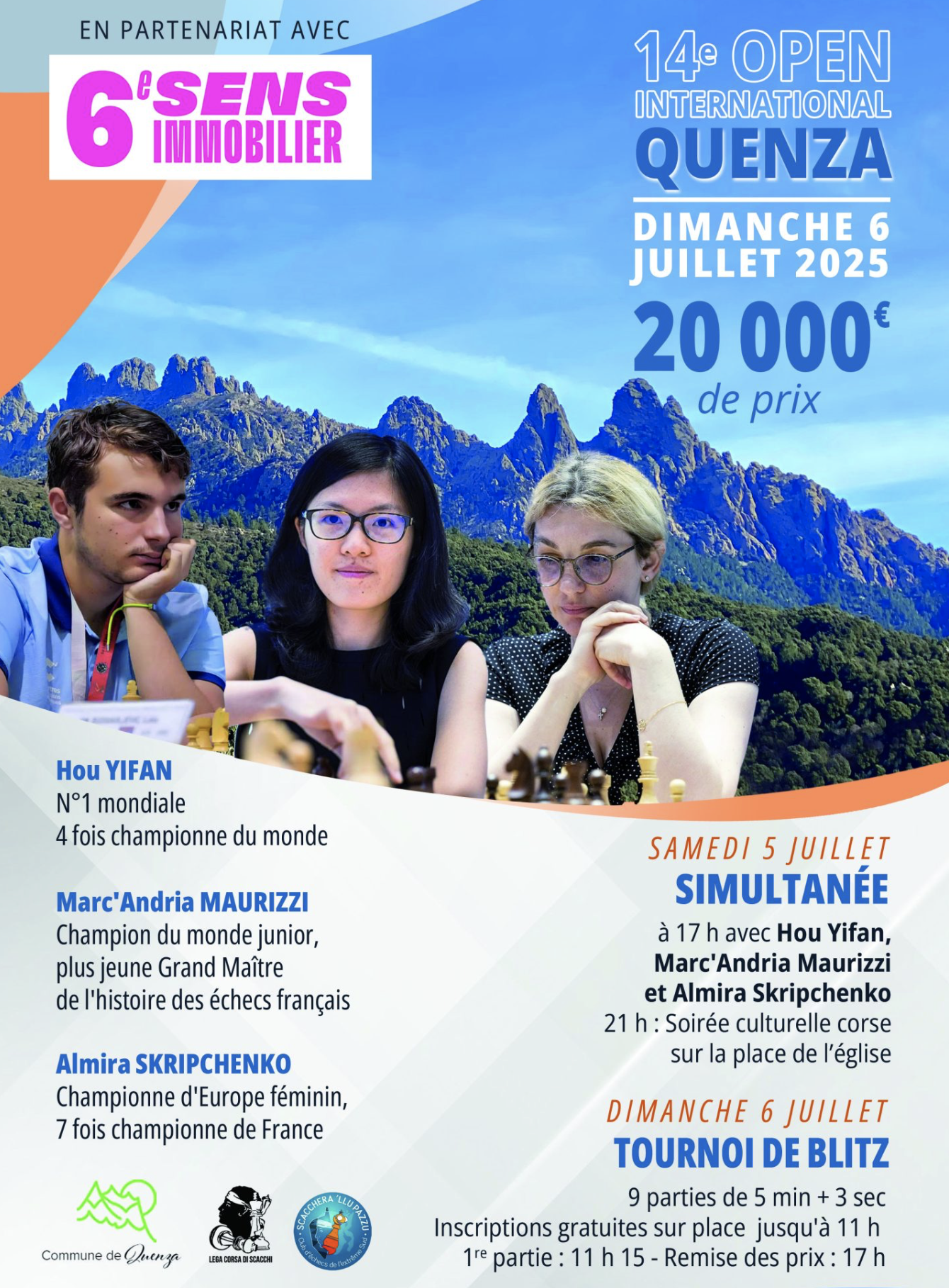 N°29 Hou Yifan, à Quenza en Juillet, source d'inspiration pour d'autres Chinoises championnes du monde