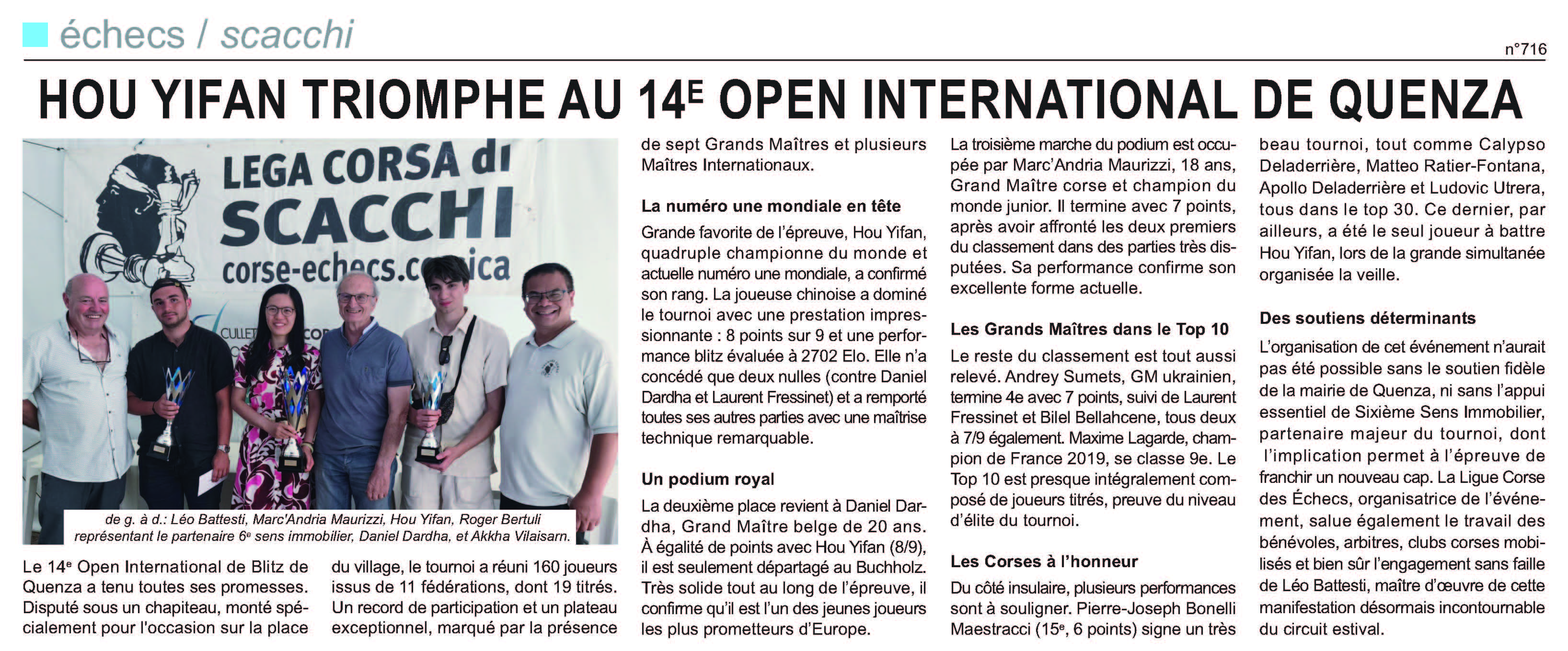 Corse-Matin du 13-07-2025