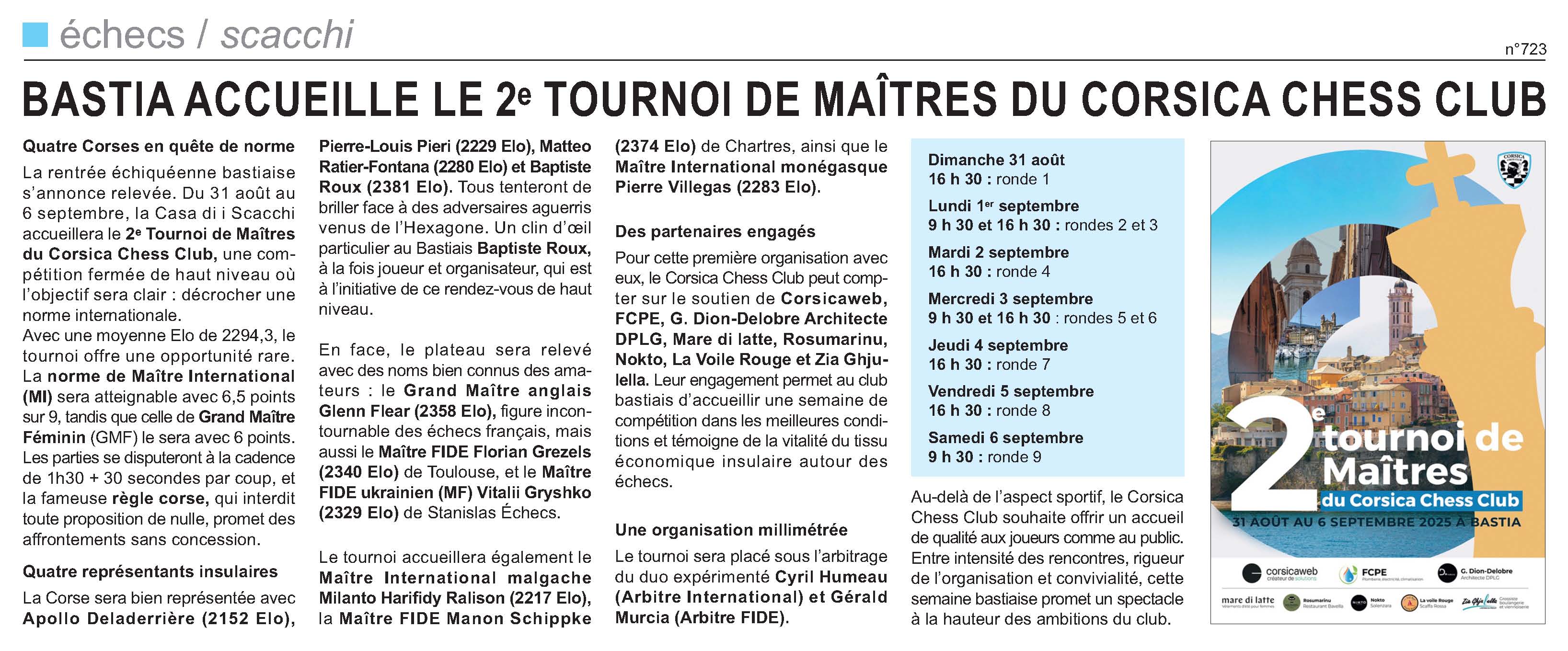 Corse-Matin du 31-08-2025