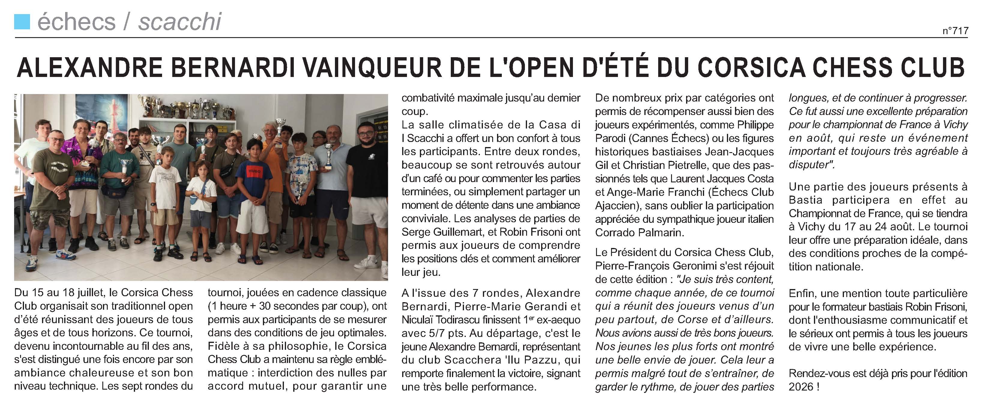 Corse-Matin du 20-07-2025