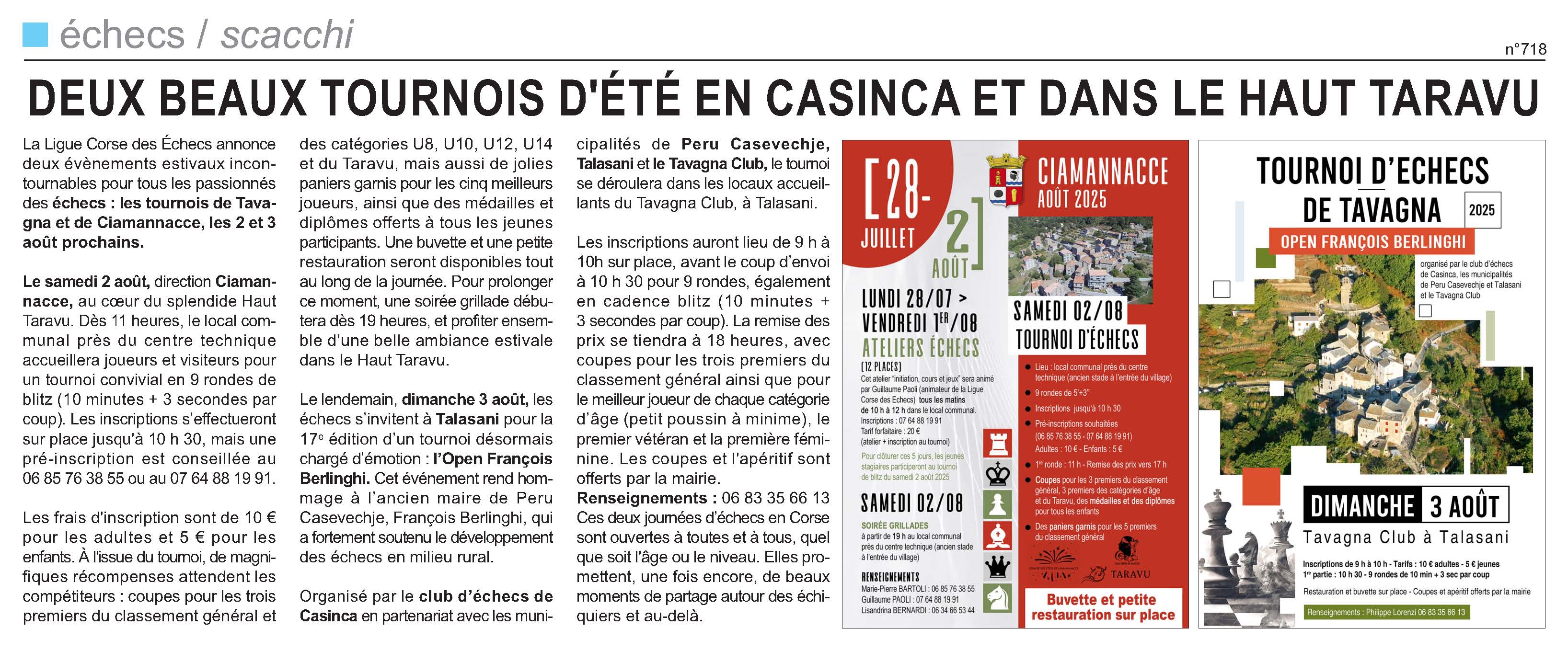 Corse-Matin du 27-07-2025