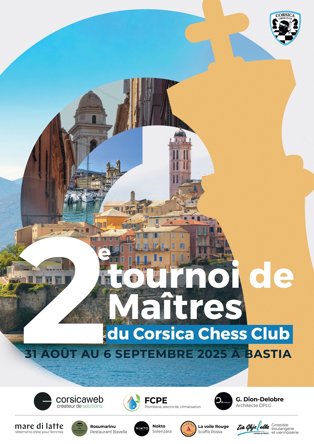 Bastia accueille le 2ᵉ Tournoi de Maîtres du Corsica Chess Club