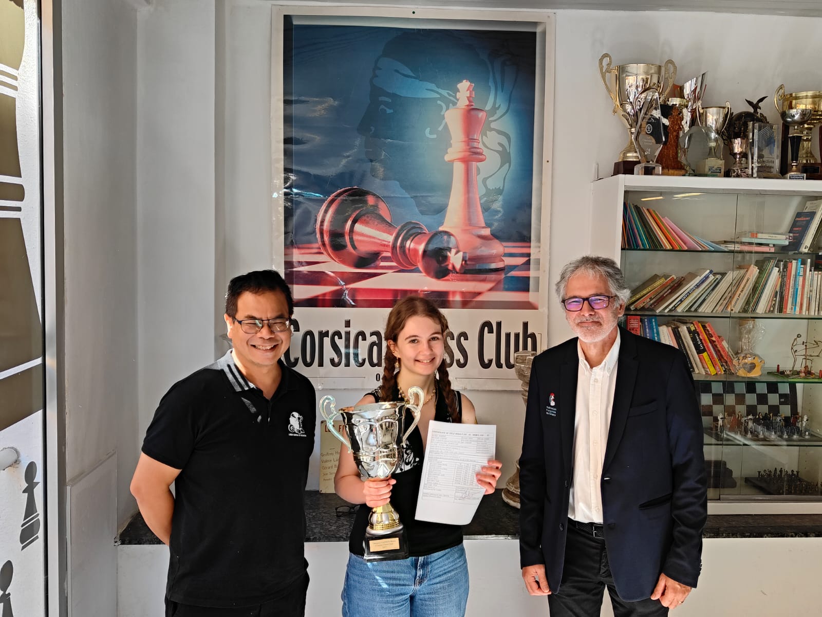 Le 2e Tournoi des Maîtres du Corsica Chess Club consacre Manon Schippke