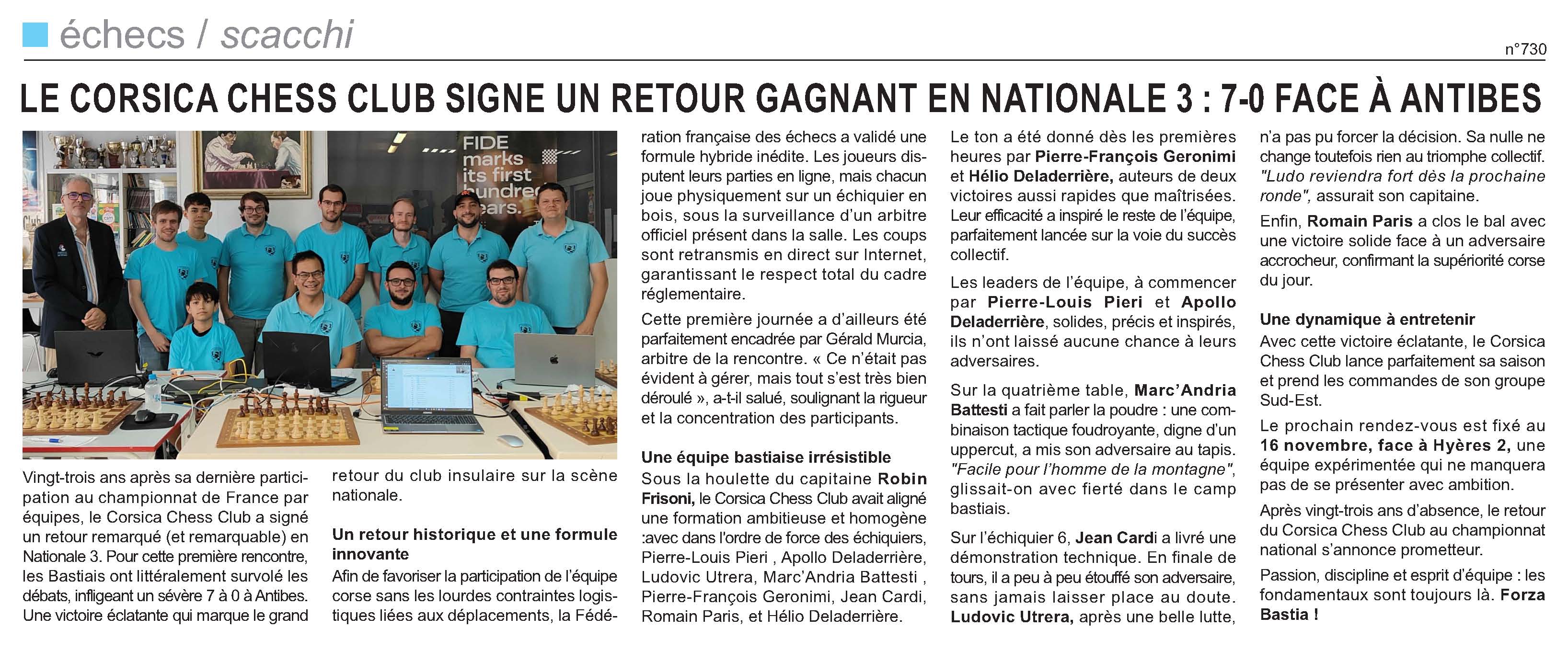 Corse-Matin du 19-10-2025