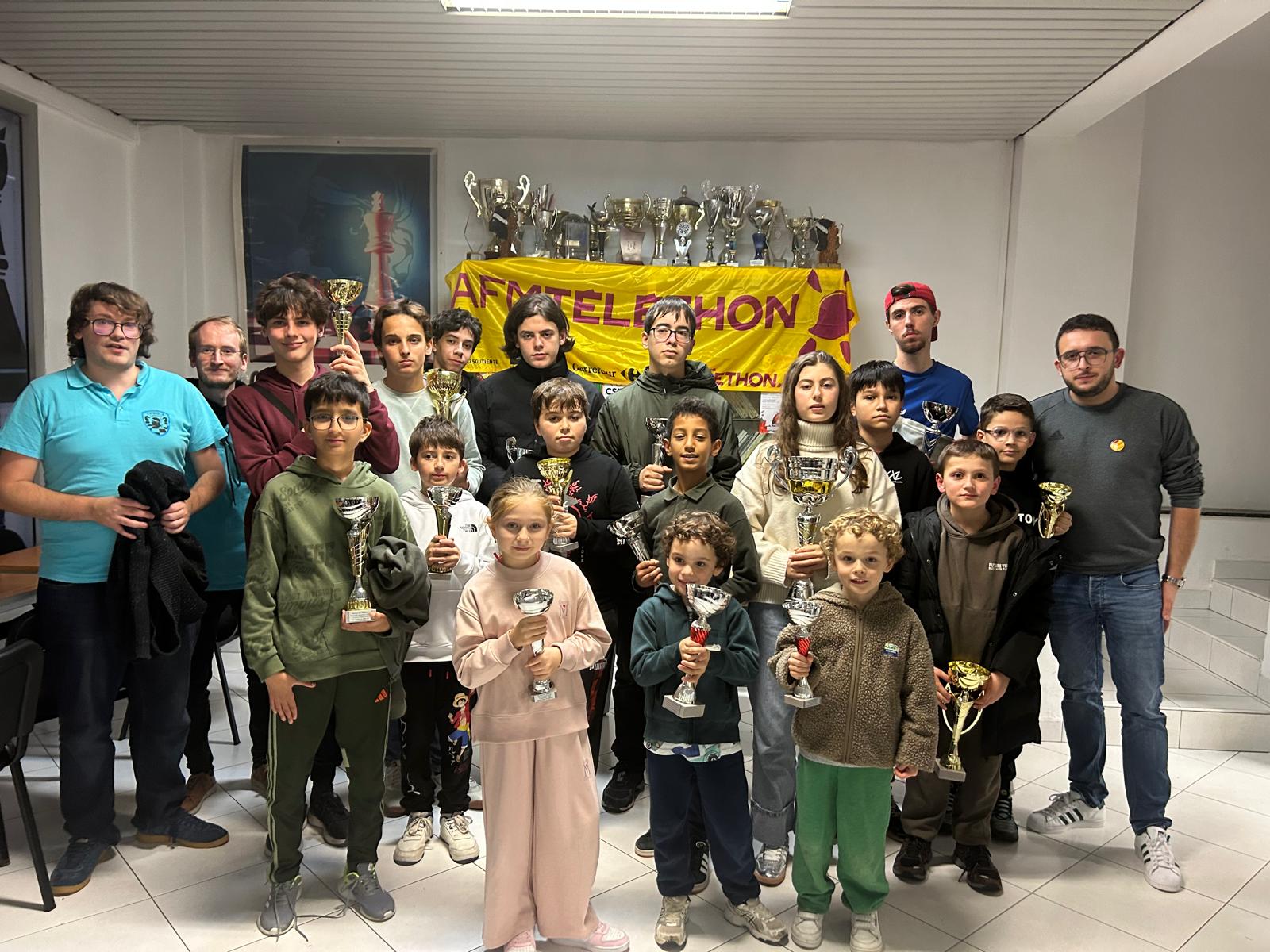 Un bel après-midi solidaire autour des échecs pour le Téléthon à Bastia