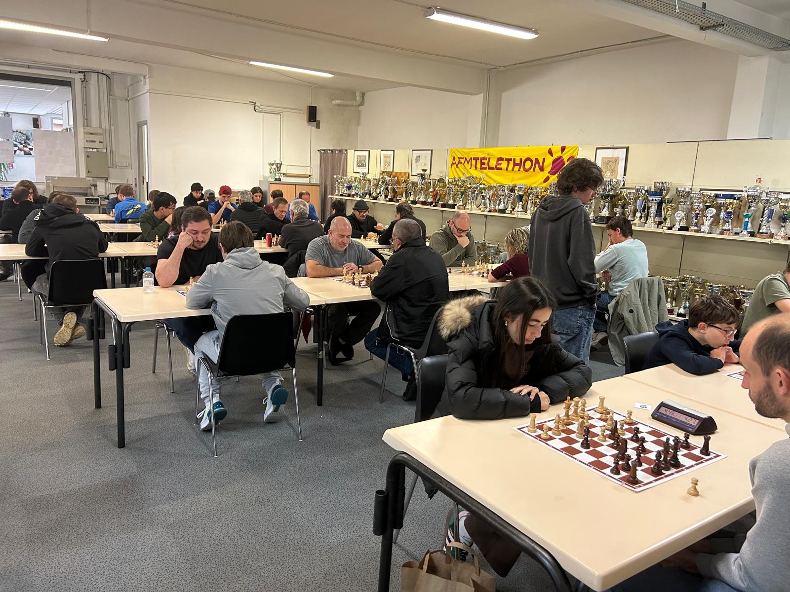 Un bel après-midi solidaire autour des échecs pour le Téléthon à Bastia