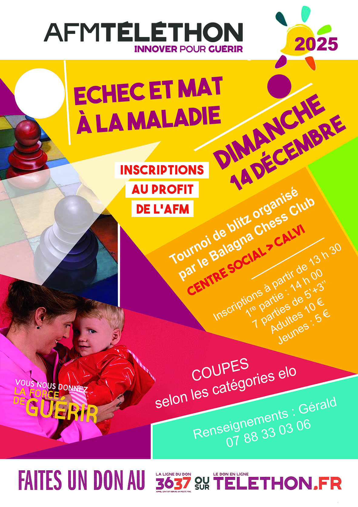 Le Balagna Chess Club joue pour le Téléthon -14/12/2025