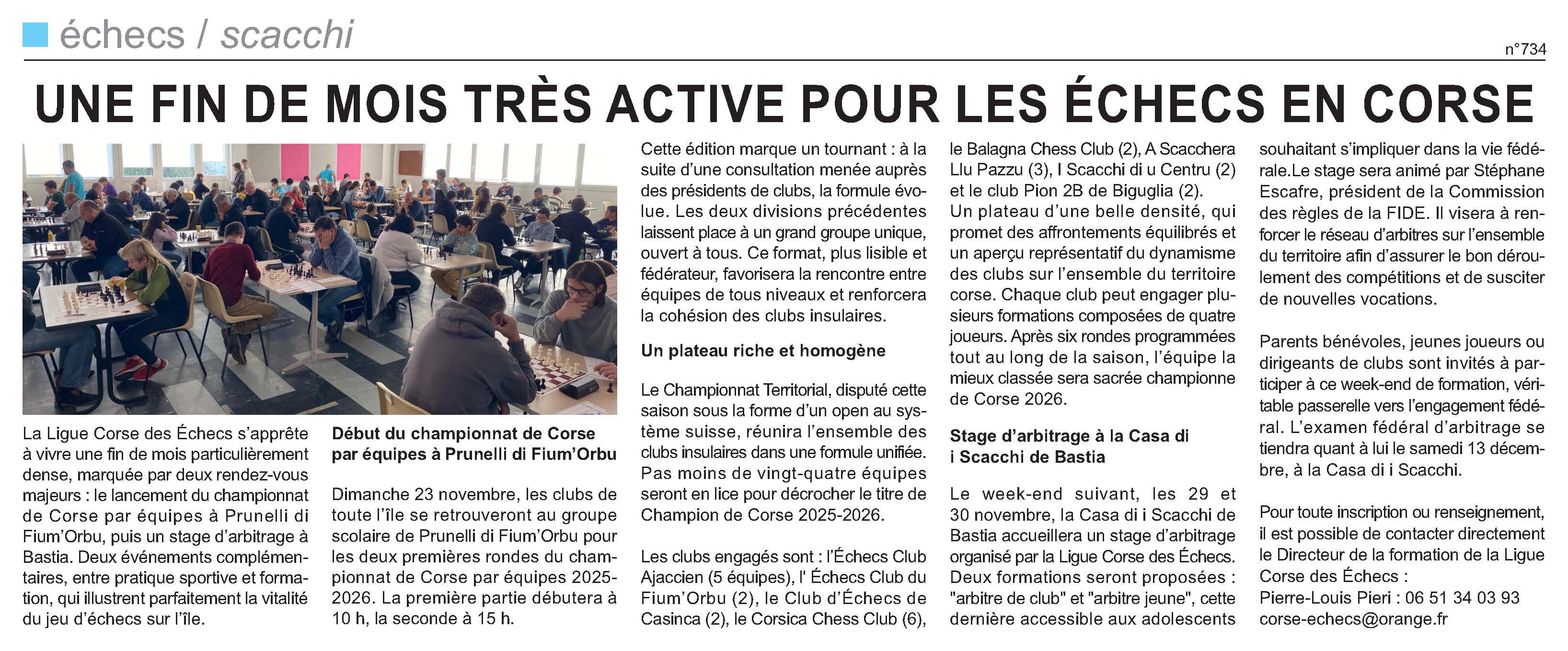 Corse-Matin du 16-11-2025