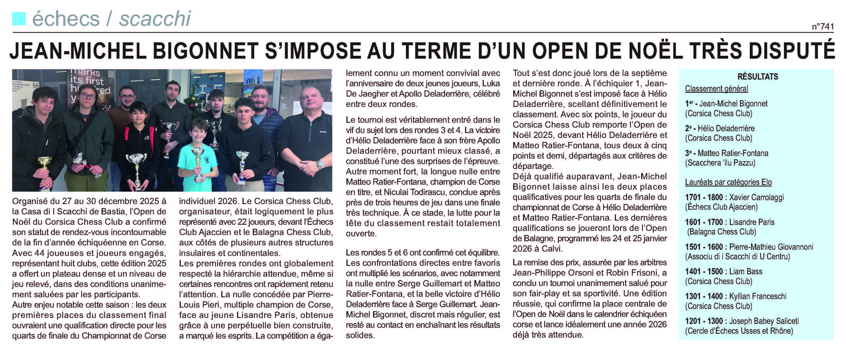 Corse-Matin du 04-01-26