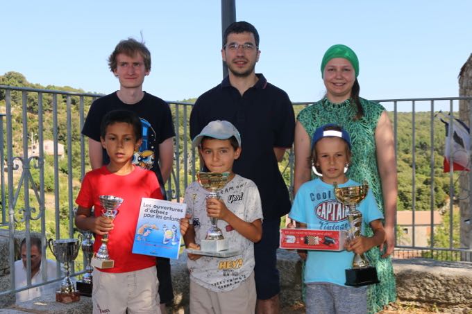 Les 3 premiers du classement général et des U8