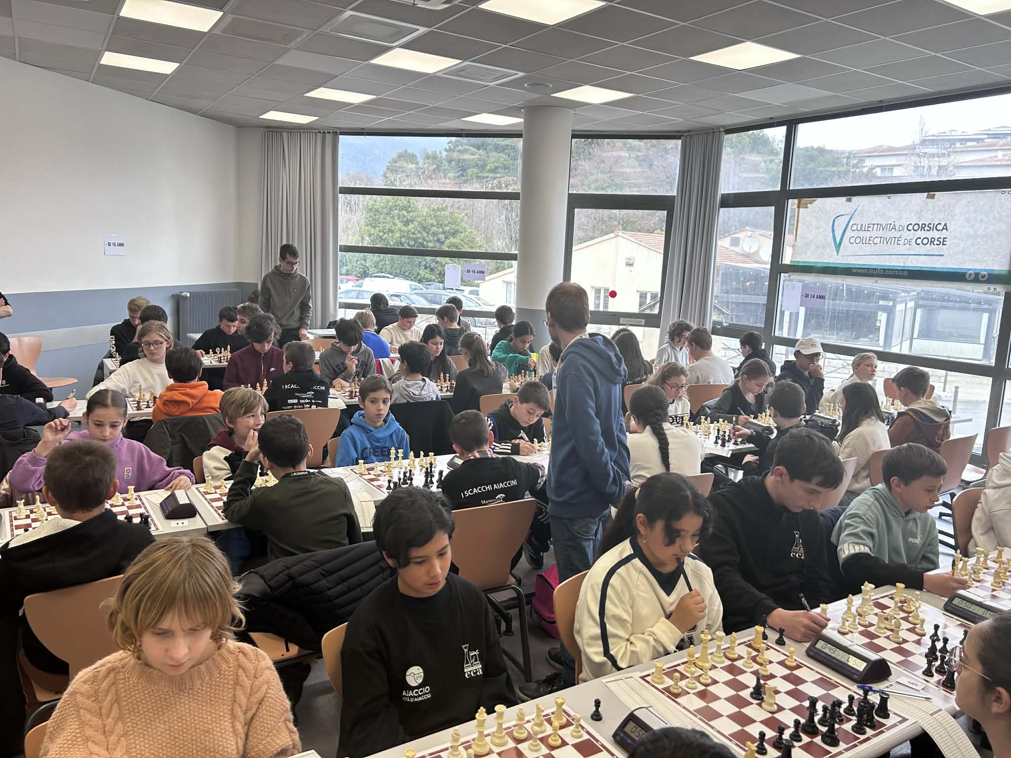 Prima ghjurnata di cumpetizione pè i campiunati di Corsica di scacchi