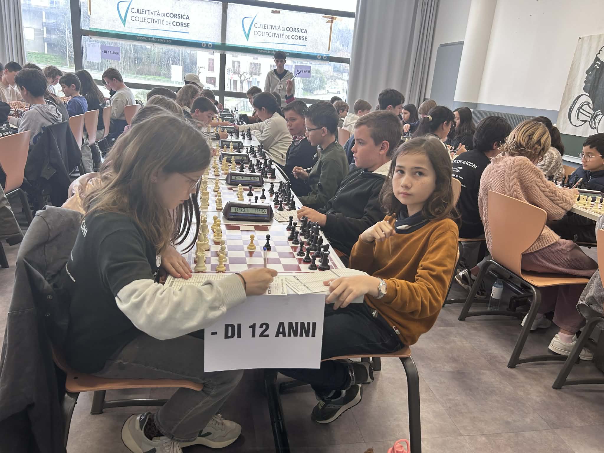 Prima ghjurnata di cumpetizione pè i campiunati di Corsica di scacchi
