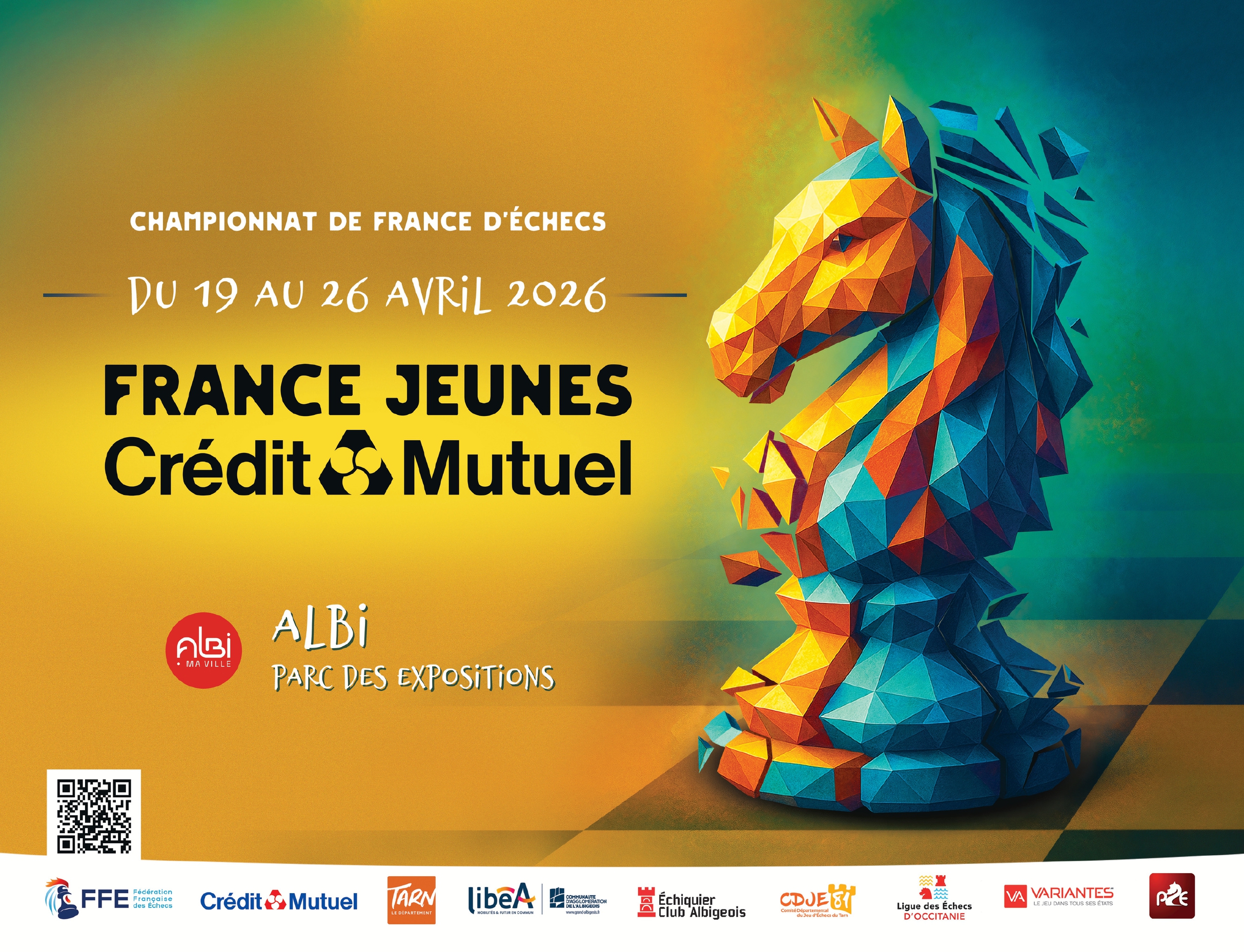 Les inscriptions pour le championnat de France Jeunes 2026 sont ouvertes - Albi - 19 au 26/04/2026