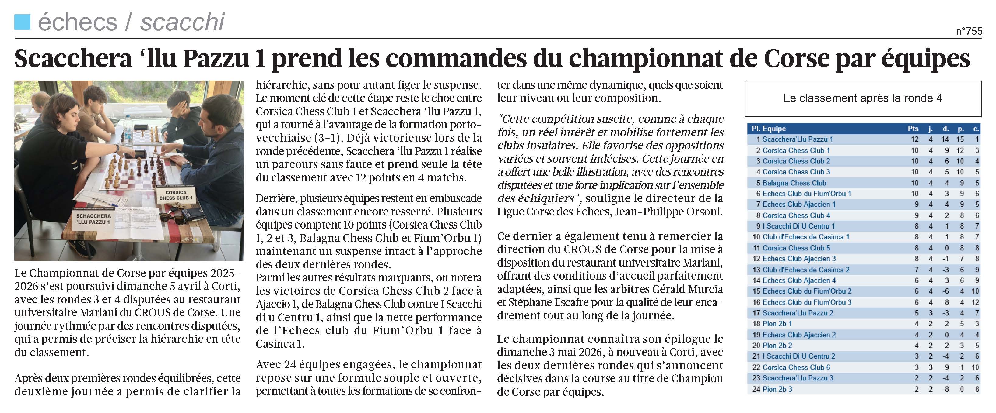 Corse-Matin du 12-04-26