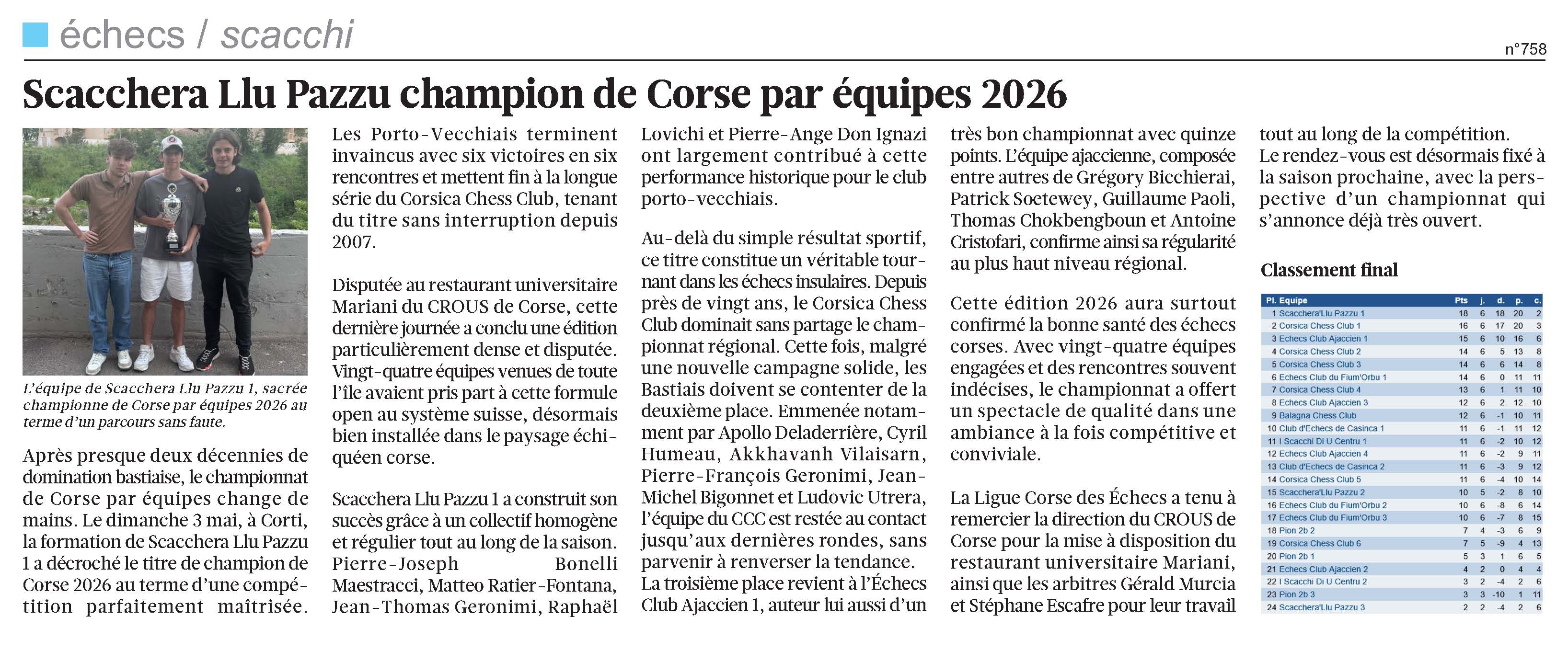 Corse-Matin du 10-05-26