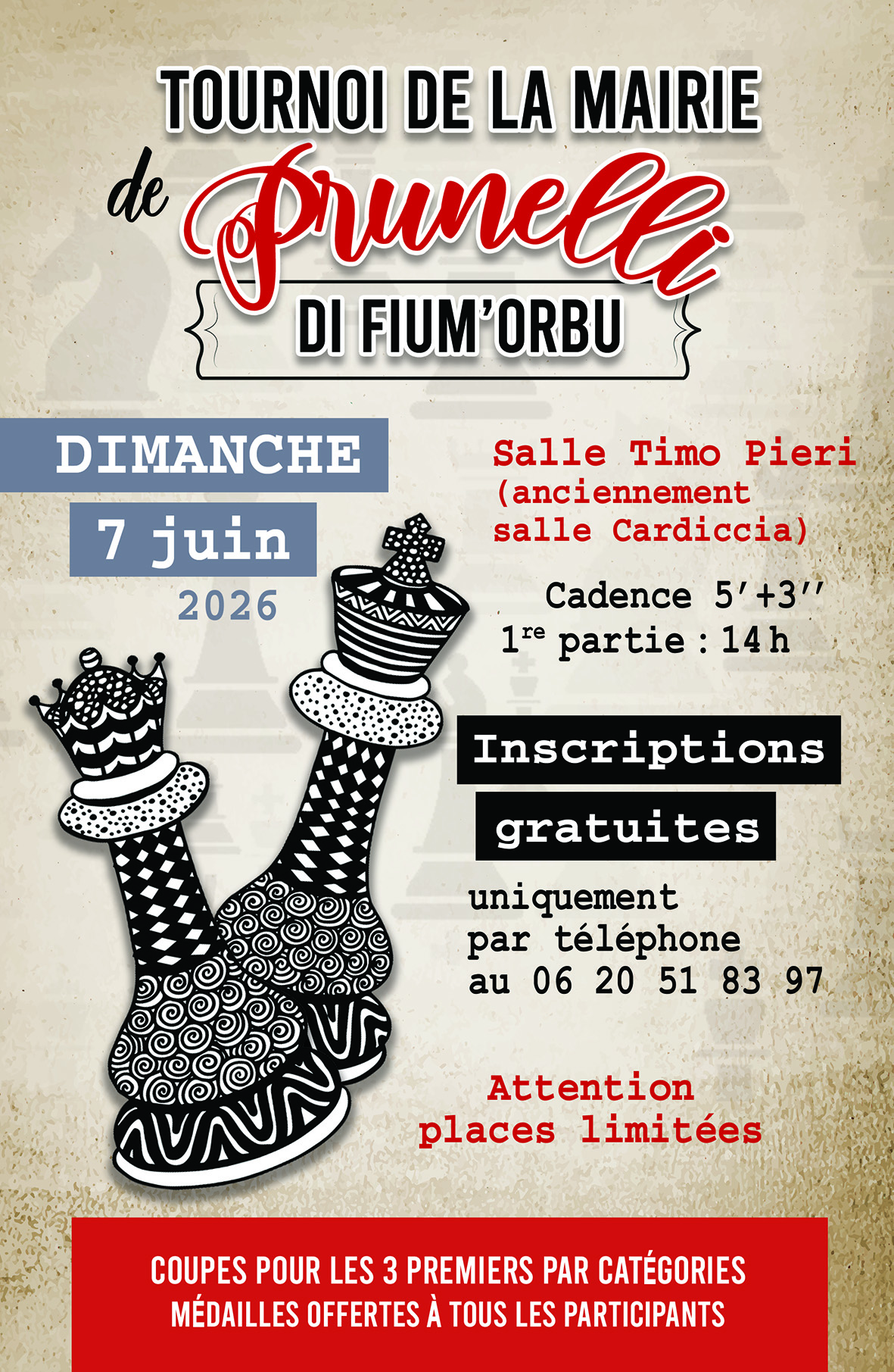 Tournoi de Blitz de Prunelli di Fium'Orbu - 7 juin 2026