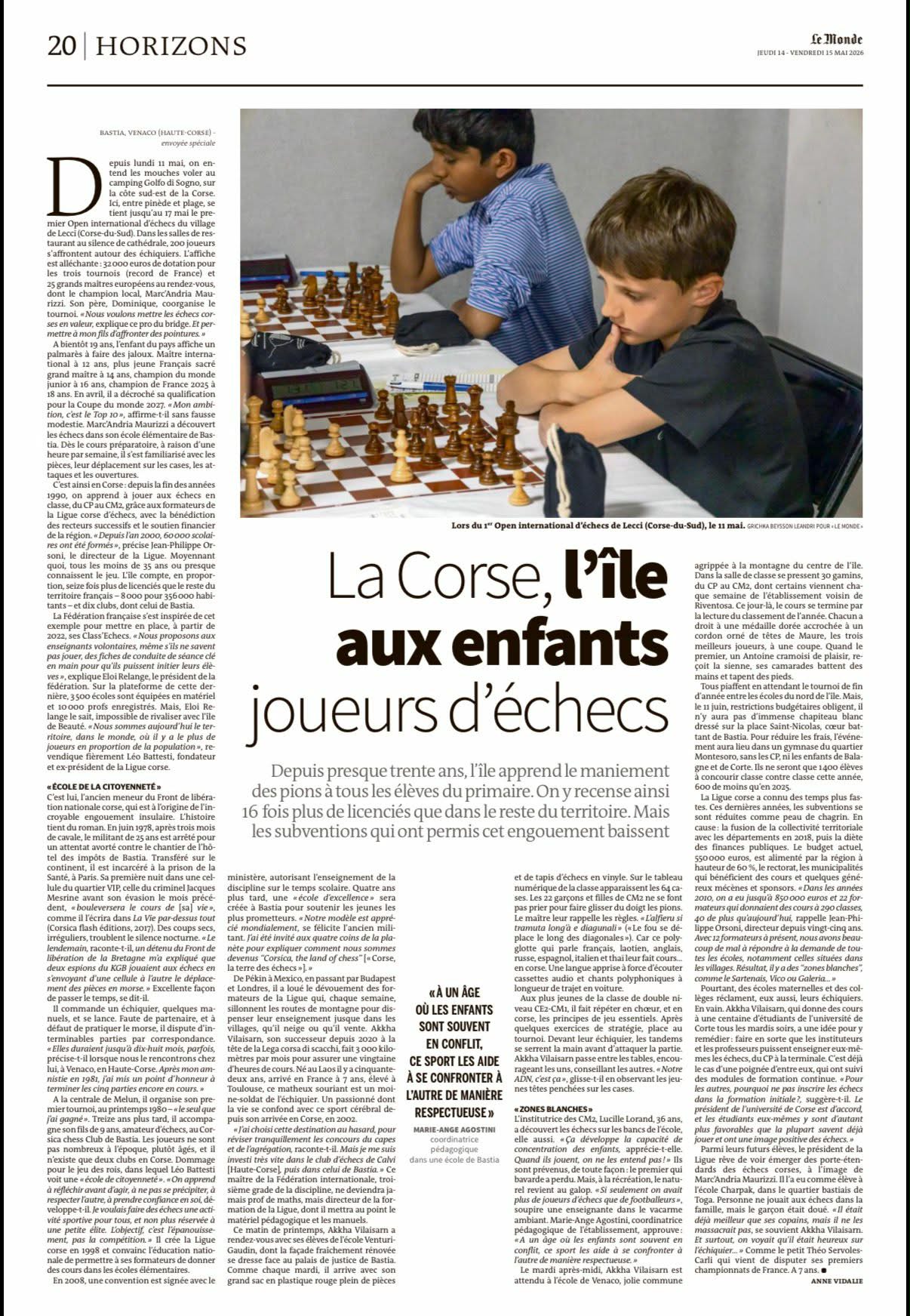 Article Le Monde du 14.05.2026