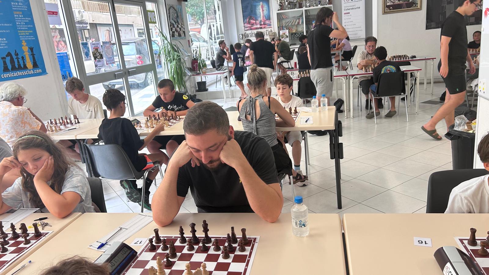 Matteo Ratier-Fontana remporte l'Open d'Été du Corsica Chess Club