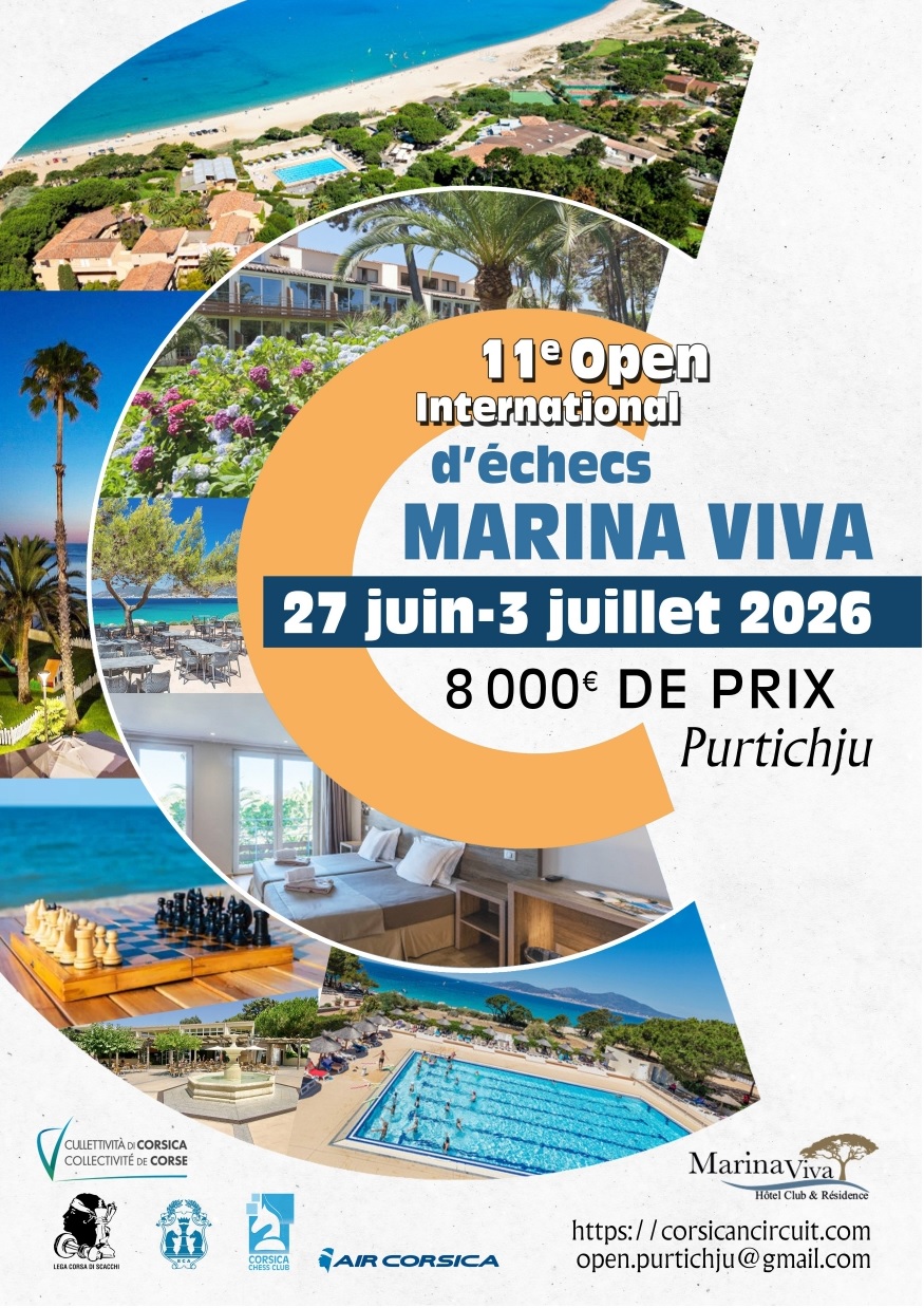 L’élite des échecs attendue en Corse du 27 juin au 5 juillet 2026