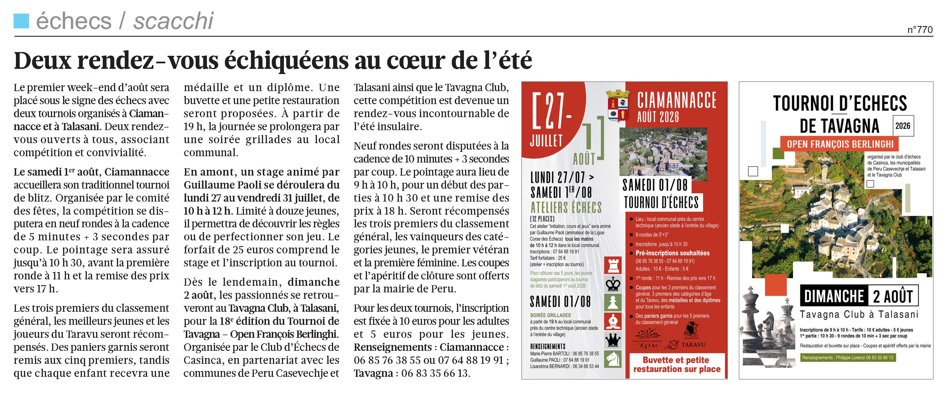 Corse-Matin du 26-07-26