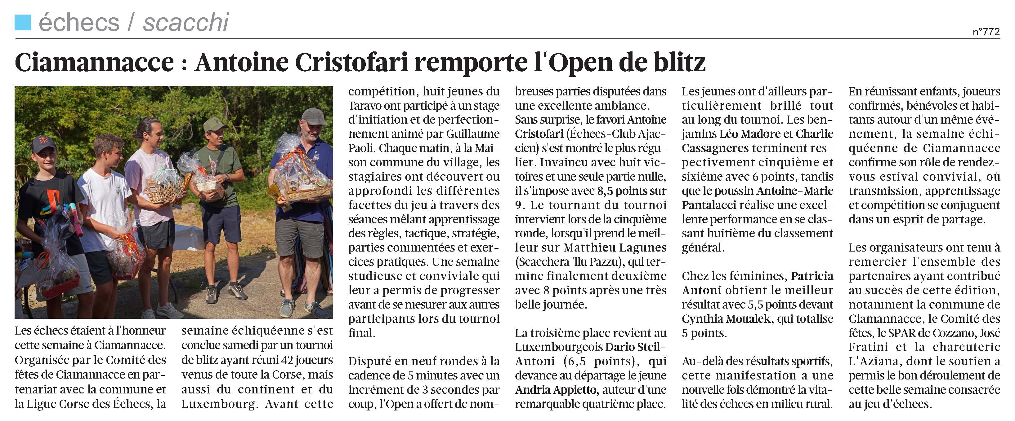 Corse-Matin du 09-08-26