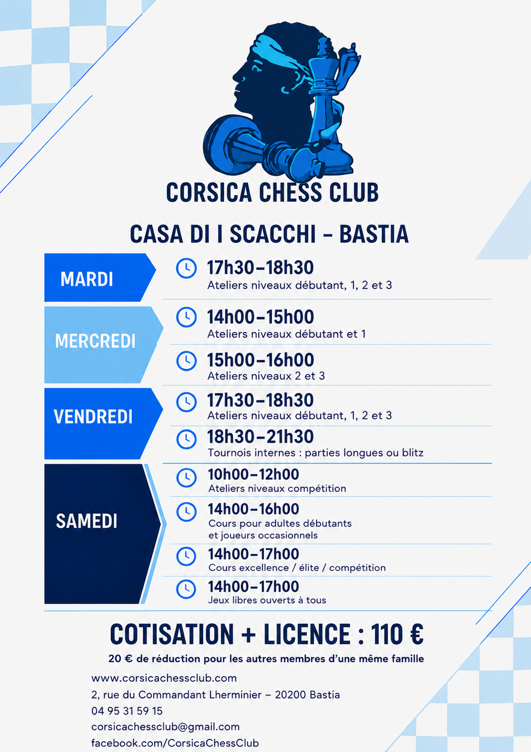Pè i scacchi dinò, hè a rientrata ! 