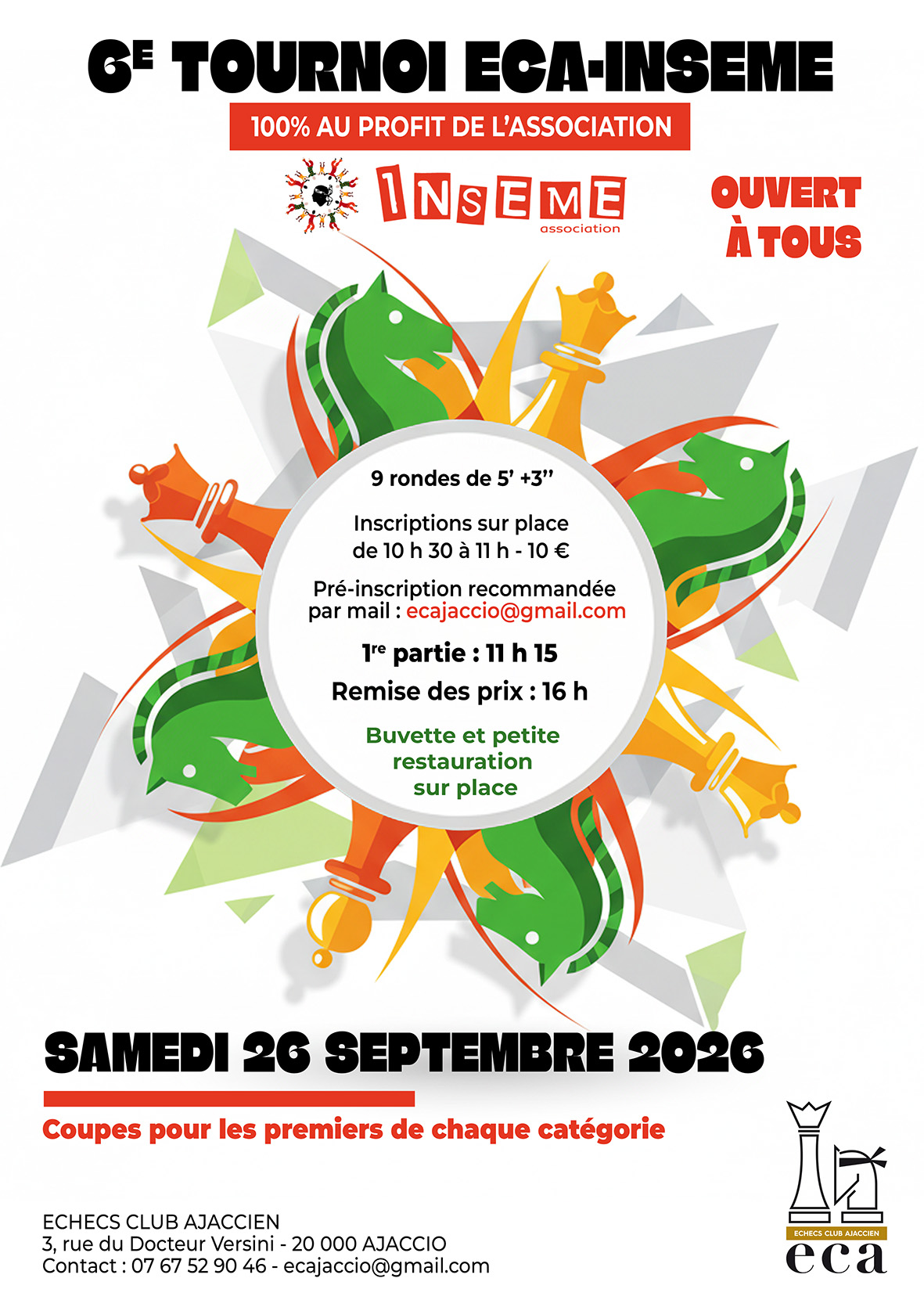 6e Tournoi ECA – INSEME - 26/09/2026