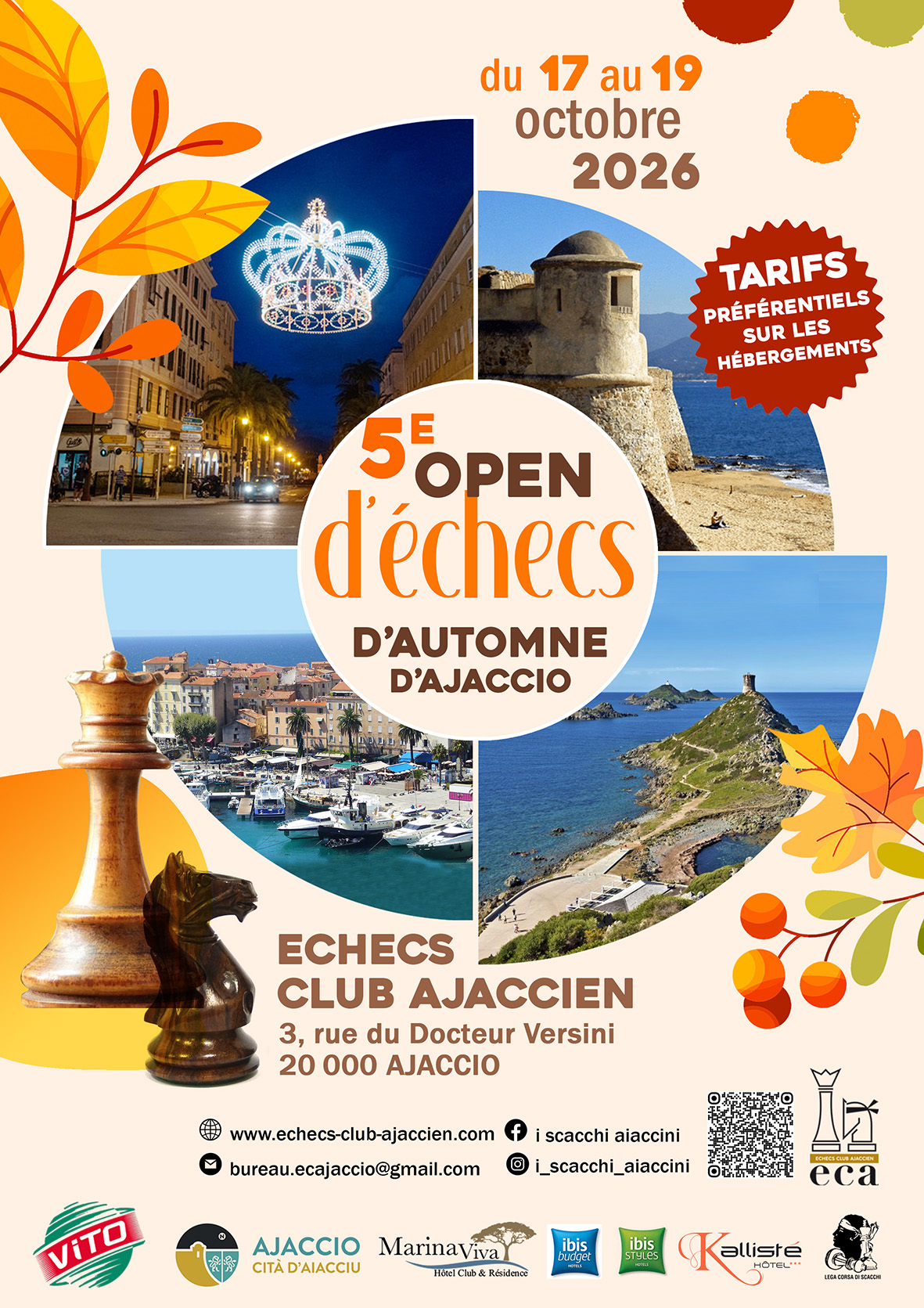 5e Open d'automne d'Aiacciu - 17 au 19/10/2026