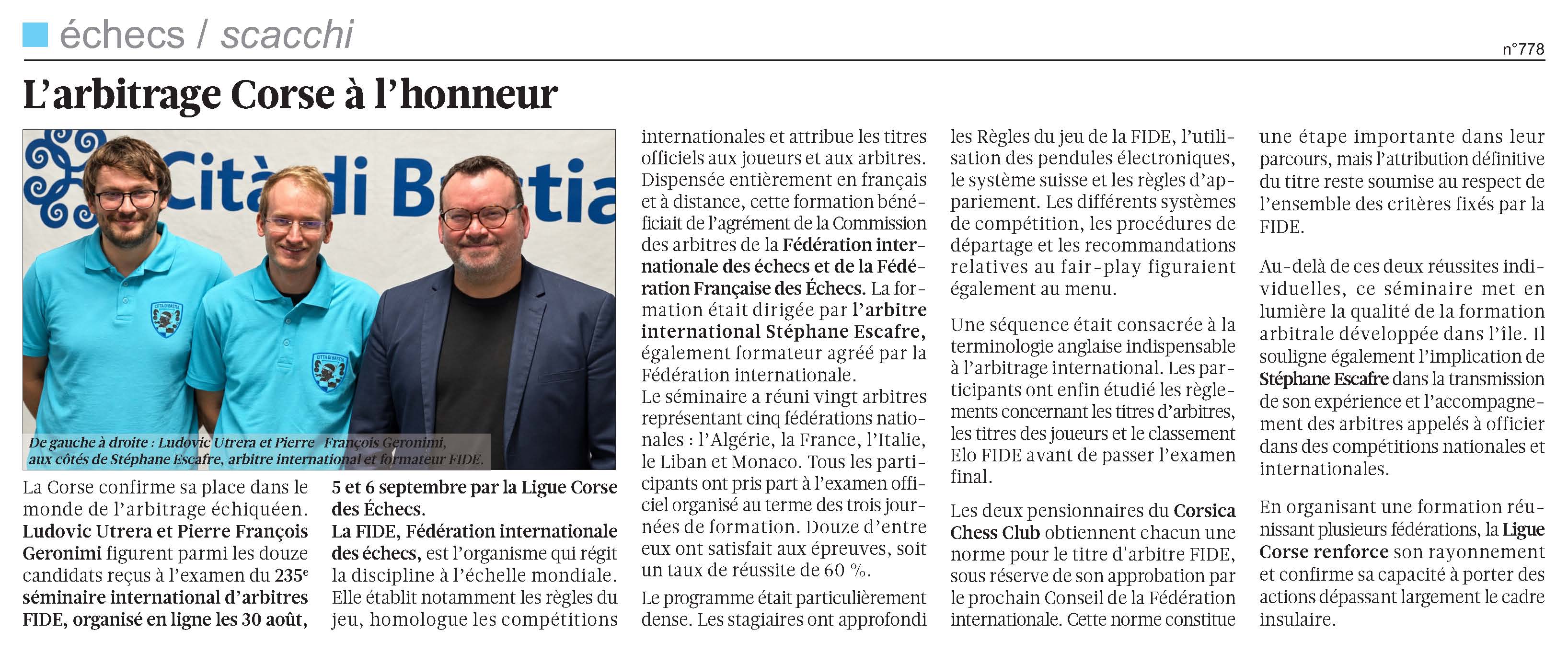 Corse-Matin du 20-09-26