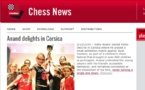 Anand à Portivechju à la Une du plus grand site échiquéen mondial