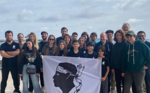 Les joueuses et joueurs Corses à l'Open International de Cannes. Absent sur la photo : Laura Neel et Matteo Bellini