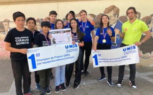 Le Collège Giraud et le Lycée Giocante de Casabianca de Bastia: Champions de France UNSS 2023 !