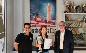 Le 2e Tournoi des Maîtres du Corsica Chess Club consacre Manon Schippke