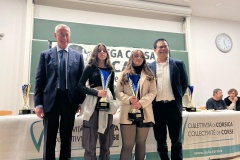 à gauche Violette Cellarier Vice-Championne U14 et Stella Susini Championne U14