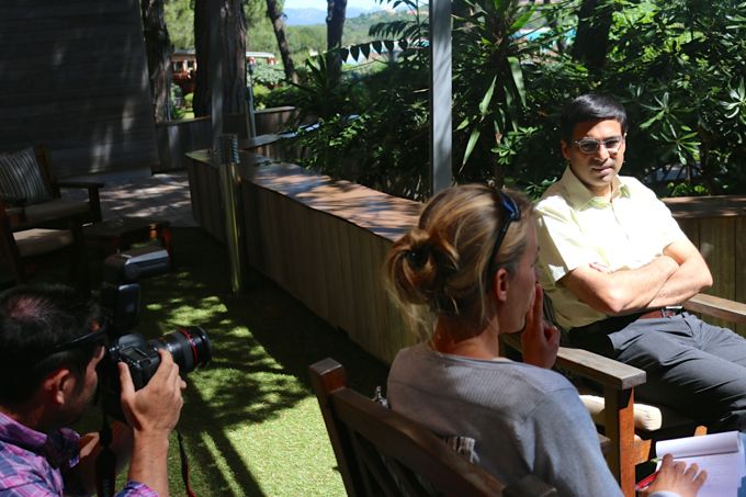 interviewé par Nadia Amar, journaliste à Corse-Matin